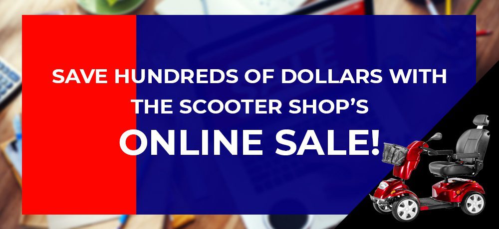 The Scooter Shop online sale flyer on the website